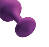 Purple Pleasures 3 Piece Silicone Anal Plugs