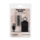 Power Bullet First Class Rechargeable Bulllet w Crystal Gun Metal