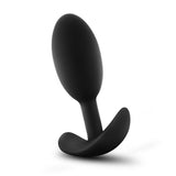 Anal Adventures Platinum Silicone Vibra Slim Plug Medium