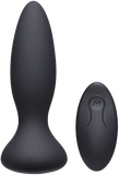 Thrust - Adventurous - Rechargeable Silicone Anal Plug With Remote (Black)