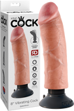 8" Vibrating Cock (Flesh)
