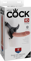 Strap On Harness With 9" Cock (Flesh)