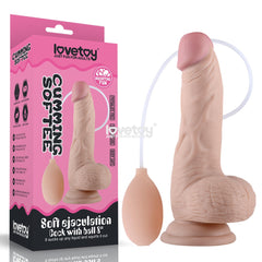 Cumming Softee Soft Ejaculation Cock 8'' with Balls