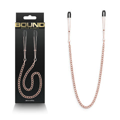 Bound Nipple Clamps - DC3 - Rose Gold